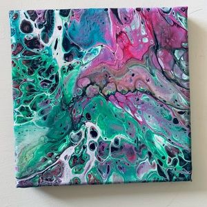 “Arrow” Original Pour Painting on canvas